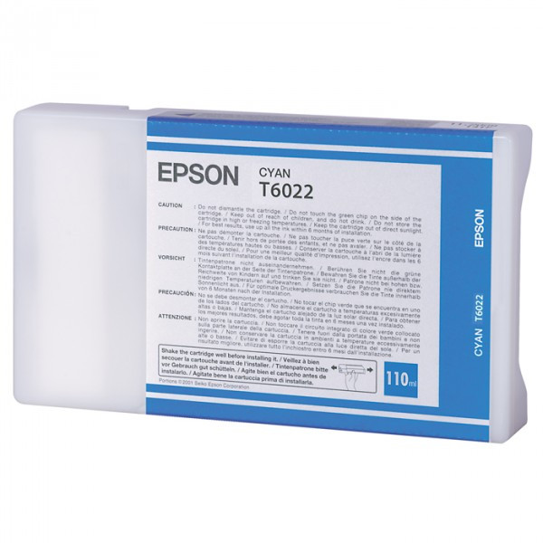 Epson T6022 standard capacity cyan ink cartridge (original Epson) 026020 - 1