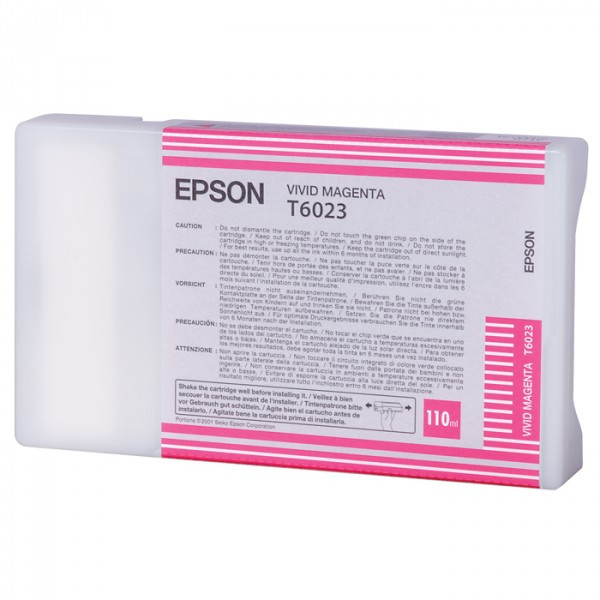 Epson T6023 vivid magenta ink cartridge (original) C13T602300 026022 - 1