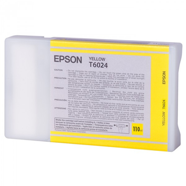 Epson T6024 standard capacity yellow ink cartridge (original Epson) 026024 - 1