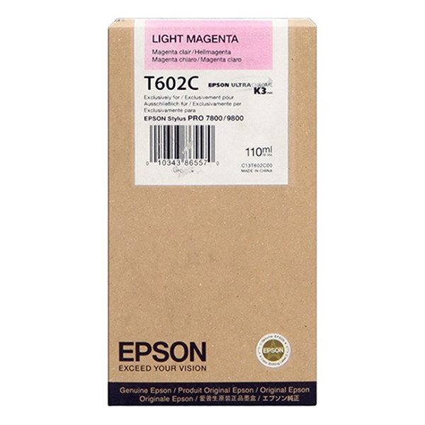 Epson T602C standard capacity light magenta ink cartridge (original Epson) 026116 - 1