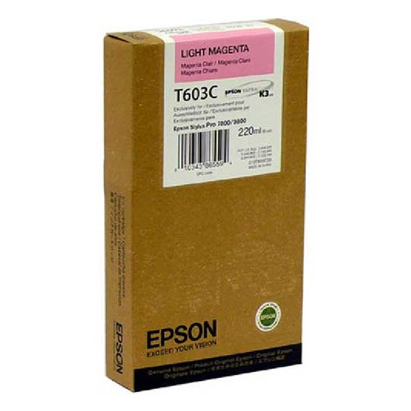 Epson T603C high capacity light magenta ink cartridge (original) C13T603C00 026122 - 1
