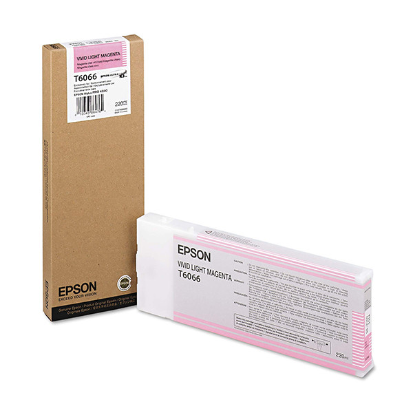 Epson T6066 vivid high capacity light magenta ink cartridge (original) C13T606600 026076 - 1