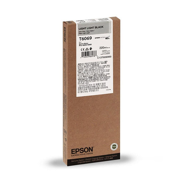 Epson T6069 light light high capacity black ink cartridge (original Epson) C13T606900 026080 - 1