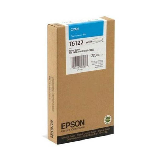 Epson T6122 cyan ink cartridge (original Epson) 026090 - 1