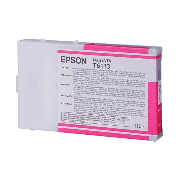 Epson T6133 standard capacity magenta ink cartridge (original) C13T613300 026100 - 1
