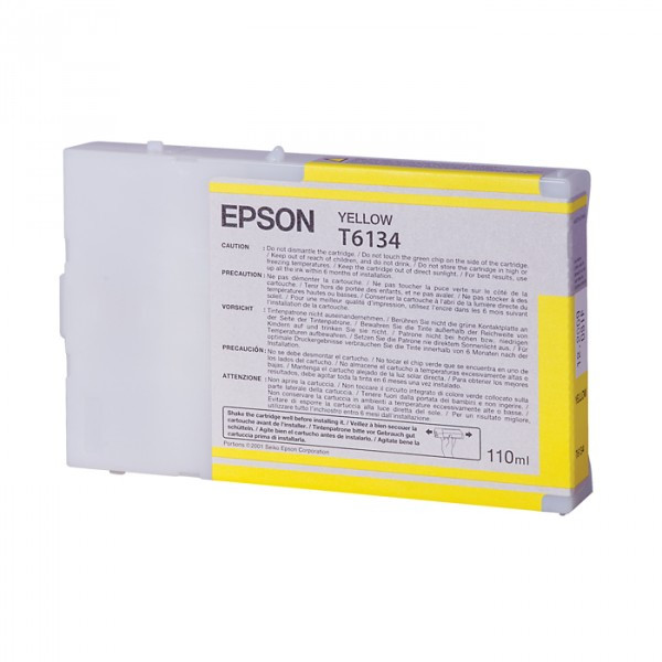 Epson T6134 standard capacity yellow ink cartridge (original) C13T613400 026102 - 1
