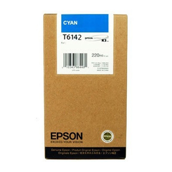Epson T6142 high capacity cyan ink cartridge (original) C13T614200 026106 - 1
