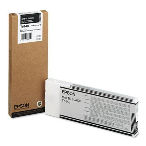 Epson T6148 high capacity matte black ink cartridge (original Epson) C13T614800 026112 - 1