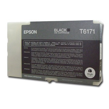 Epson T6171 black ink cartridge (original) C13T617100 026174 - 1