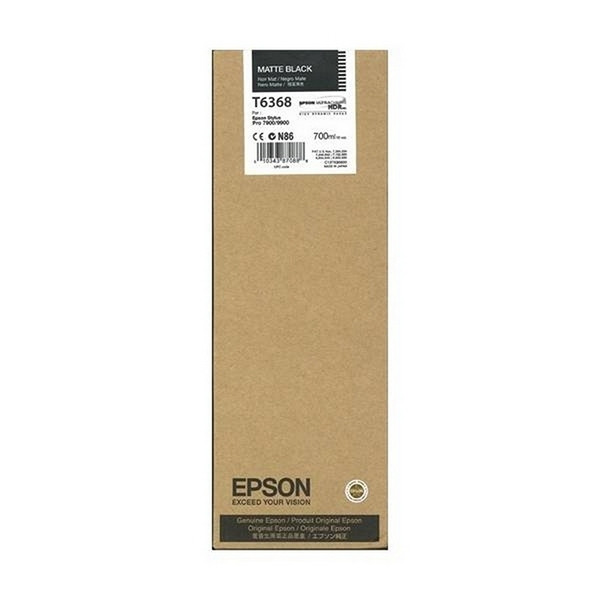 Epson T6368 matte black ink cartridge (original Epson) C13T636800 026264 - 1