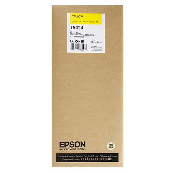 Epson T6424 yellow ink cartridge (original Epson) 026344 - 1
