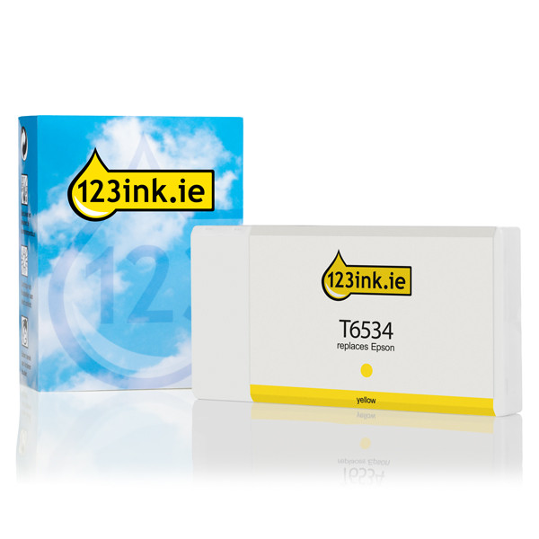 Epson T6534 yellow ink cartridge (123ink version) C13T653400C 026323 - 1