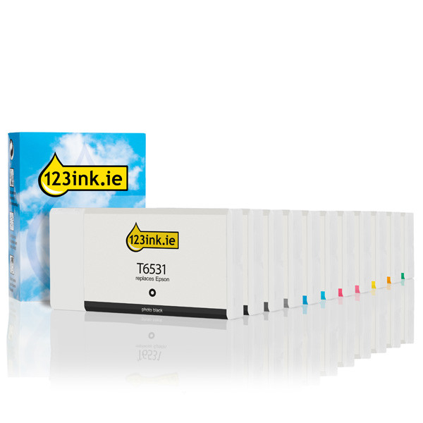 Epson T653 series cartridge 11-pack (123ink version) C13T653100C C13T653200C C13T653300C C13T653400C C13T653500C 127072 - 1