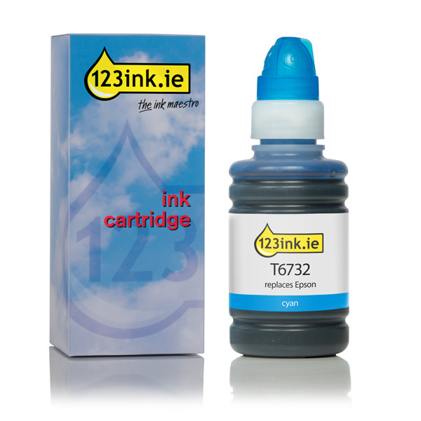 Epson T6732 cyan ink cartridge (123ink version) C13T67324AC 026819 - 1