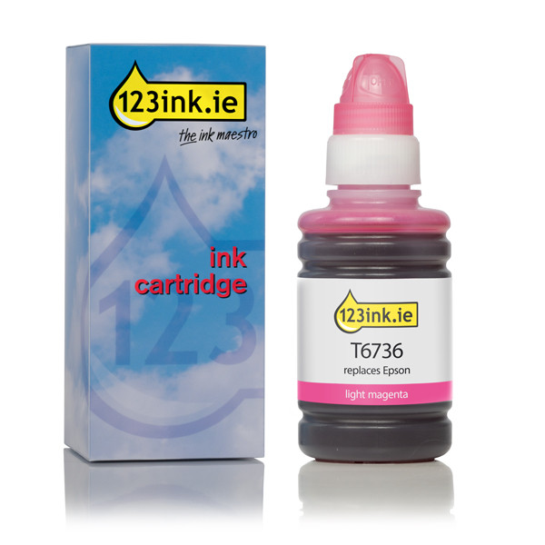 Epson T6736 light magenta ink cartridge (123ink version) C13T67364AC 026827 - 1