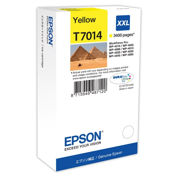 Epson T7014 yellow extra high capacity ink cartridge (original Epson) C13T70144010 026409 - 1