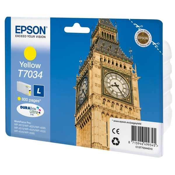 Epson T7034 yellow ink cartridge (original Epson) 026433 - 1
