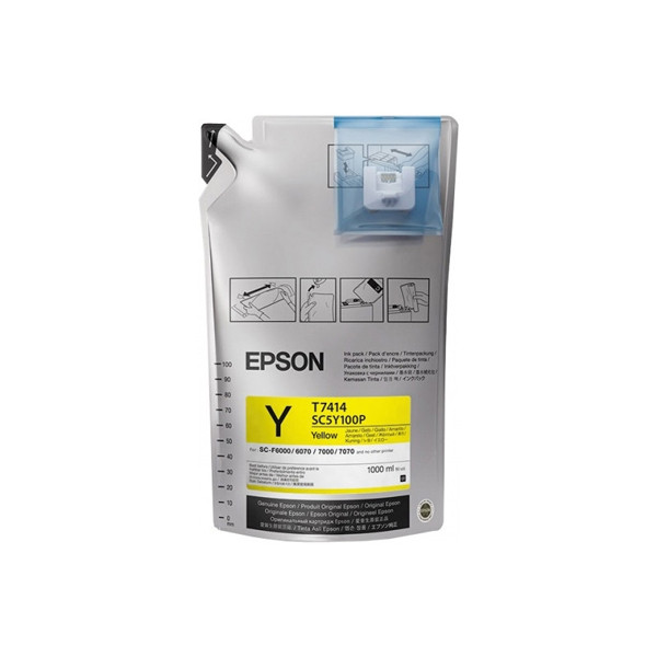 Epson T741400 yellow ink cartridge (original Epson) C13T741400 083536 - 1