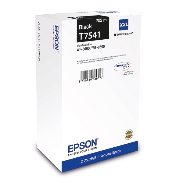 Epson T7541 extra high-capacity black ink cartridge (original Epson) 026924 - 1