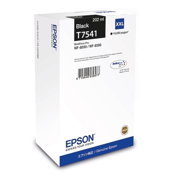 Epson T7541 extra high capacity black ink cartridge (original Epson) C13T754140 026924 - 1