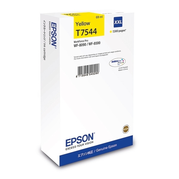 Epson T7544 yellow extra high-capacity ink cartridge (original Epson) 026930 - 1