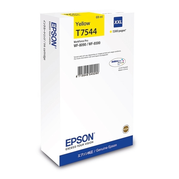 Epson T7544 yellow extra high capacity ink cartridge (original Epson) C13T754440 026930 - 1