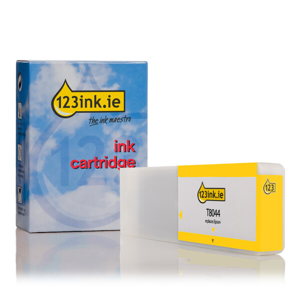 Epson T8044 yellow ink cartridge (123ink version) C13T804400C 026881 - 1
