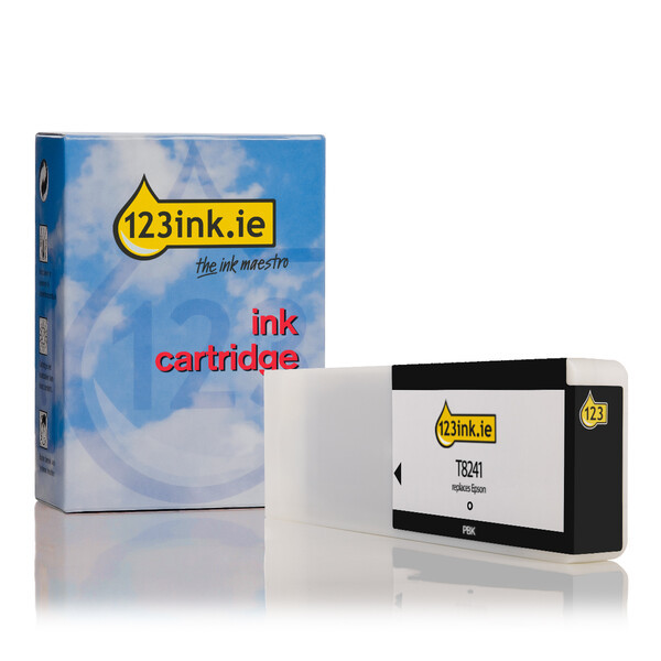 Epson T8241 photo black ink cartridge (123ink version) C13T824100C 026893 - 1