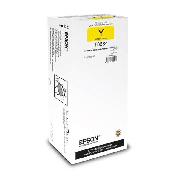 Epson T8384 high capacity yellow ink cartridge (original) C13T838440 027086 - 1