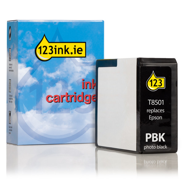 Epson T8501 photo black ink cartridge (123ink version) C13T850100C 026775 - 1