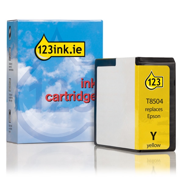 Epson T8504 yellow ink cartridge (123ink version) C13T850400C 026781 - 1