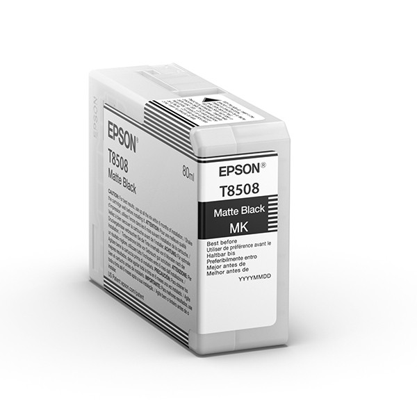 Epson T8508 matte black ink cartridge (original Epson) C13T850800 026788 - 1