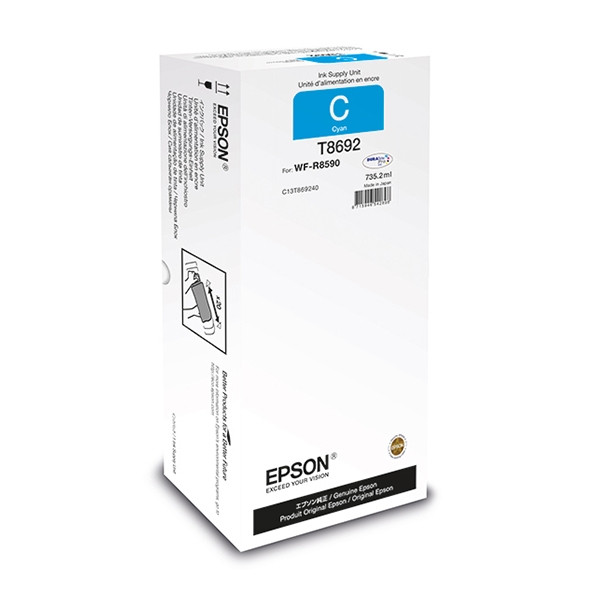 Epson Epson T8392 192.4 ml cyan original ink refill for WorkForce Pro R8590 C13T839240 