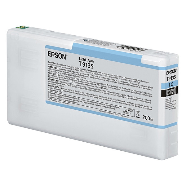 Epson T9135 light cyan ink cartridge (original Epson) C13T913500 026994 - 1