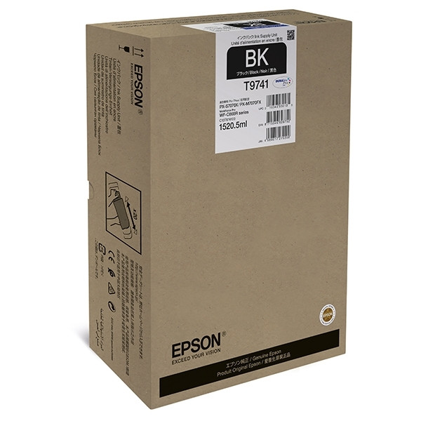 Epson T9741 extra high capacity black ink cartridge (original) C13T974100 027050 - 1