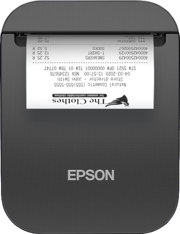 Epson TM-P80II black mobile receipt printer with Bluetooth and USB 831917 - 1