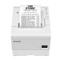 Epson TM-T88VII (111) white receipt printer with USB and Ethernet 832347