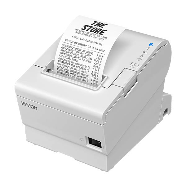 Epson TM-T88VII (111) white receipt printer with USB and Ethernet 832347 - 3