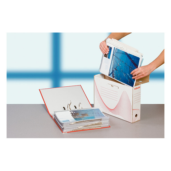 A4 / folio archive box (100 x 250 x 352mm) | Esselte Boxy 100 25-pack 203918 - 4