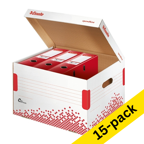 A4 archive box 392 x 334 x 301mm | Esselte Speedbox | 15-pack 203216 - 1