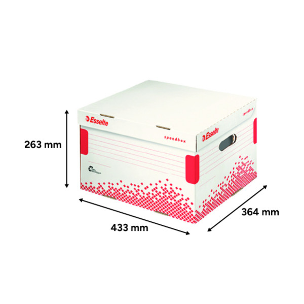 A4 archive box 433 x 364 x 263mm | Esselte Speedbox | 15-pack 203998 - 3