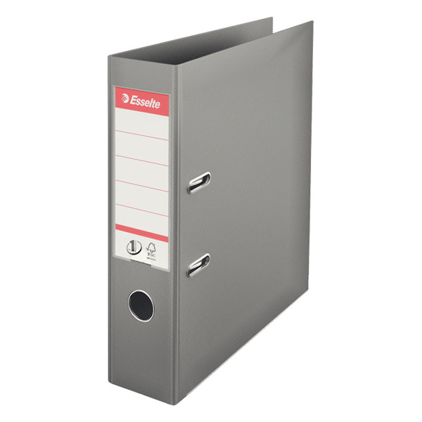 A4 lever arch file | Esselte Vivida plastic | grey 75mm 203275 - 1