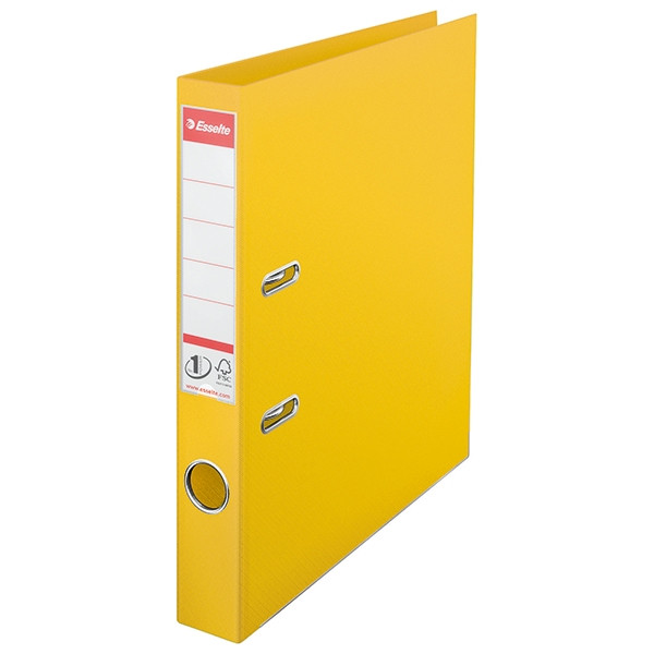 A4 lever arch file | Esselte Vivida plastic | yellow 50mm 203999 - 1