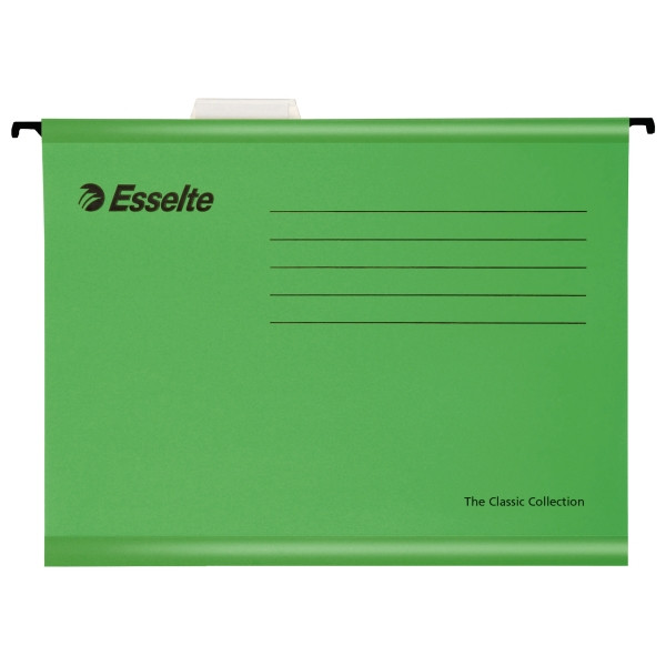 Esselte Classic green reinforced suspension files, 345mm (25-pack) 90318 203233 - 1