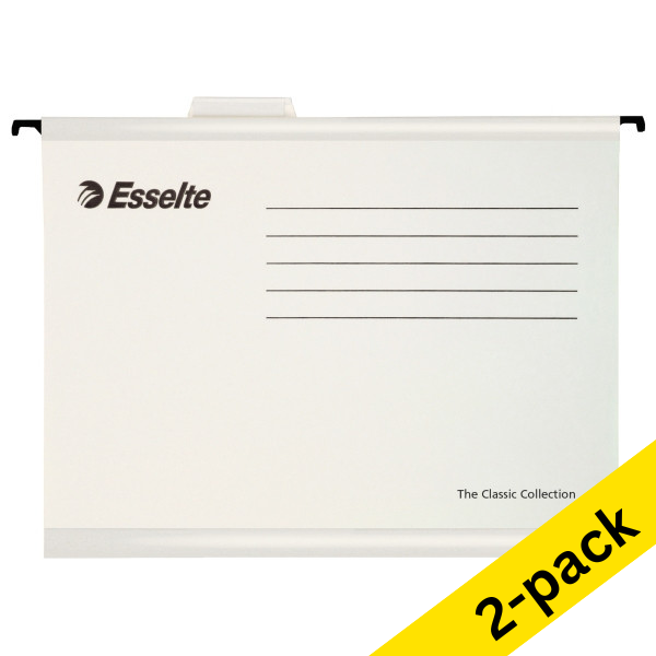 Esselte Classic white reinforced suspension files, 345mm (2 x 25-pack)  203159 - 1
