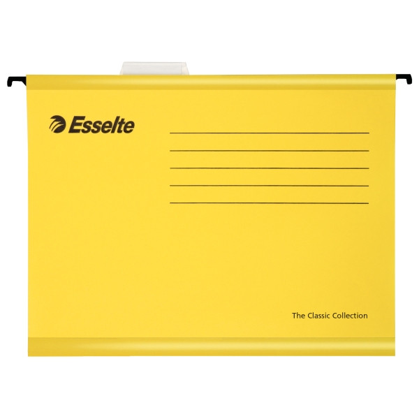 Esselte Classic yellow reinforced suspension files, 345mm (25-pack) 90314 203231 - 1