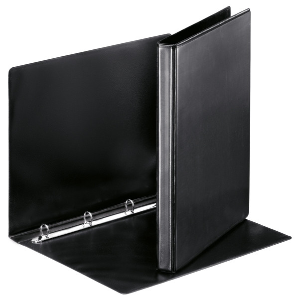 Esselte Essentials Panorama black binder with 4 D-rings, 30mm 49753 203978 - 1