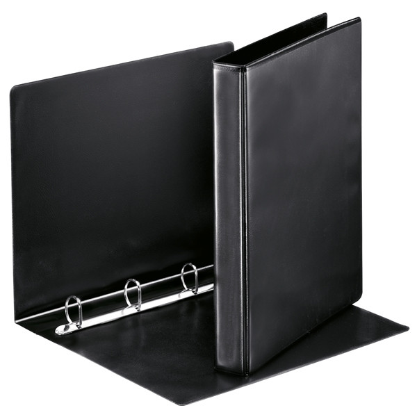 Esselte Essentials Panorama black binder with 4 D-rings, 44mm 49733 203970 - 1
