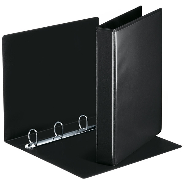 Esselte Essentials Panorama black binder with 4 D-rings, 51mm 49717 203876 - 1