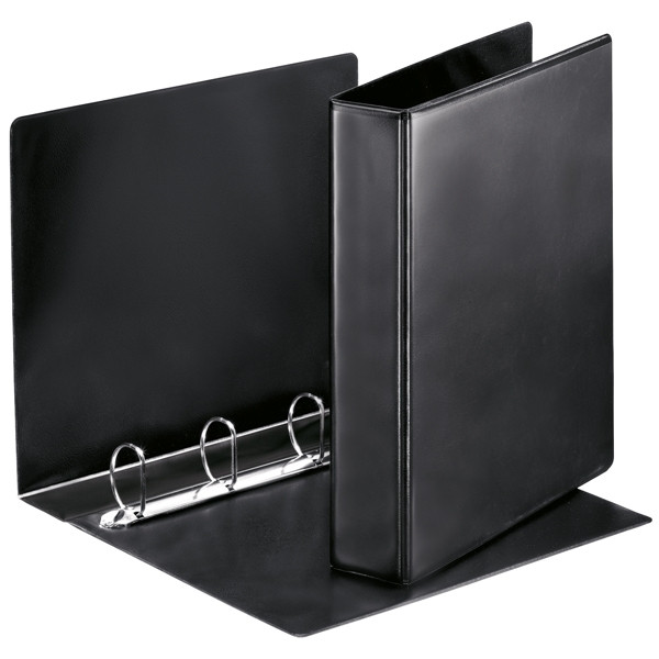Esselte Essentials Panorama black binder with 4 D-rings, 62mm 49763 203884 - 1